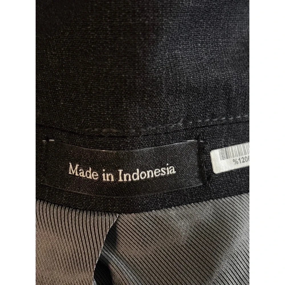 Pronto‎ Uomo Men Solid Black Wool Blend 3 Piece Suit Size 48x 43 Regular
